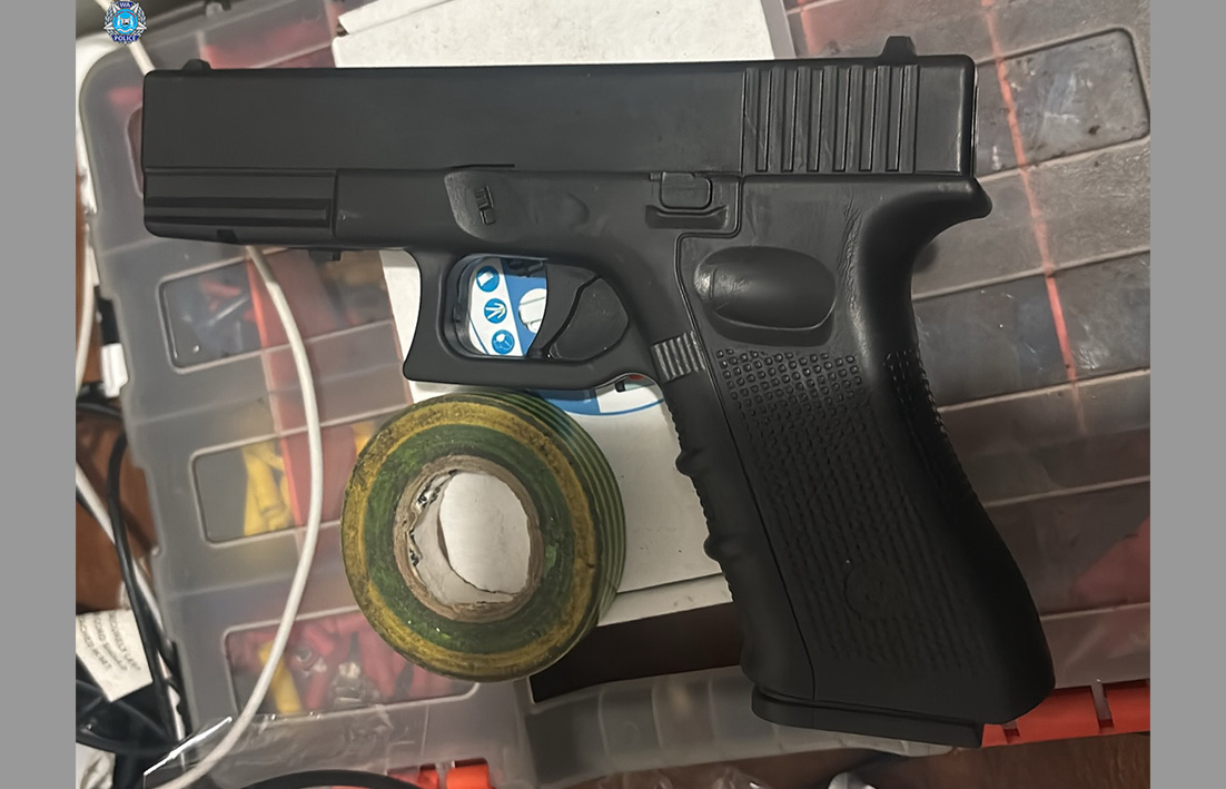 Illegal firearms seized included handguns and makeshift guns and tasers.