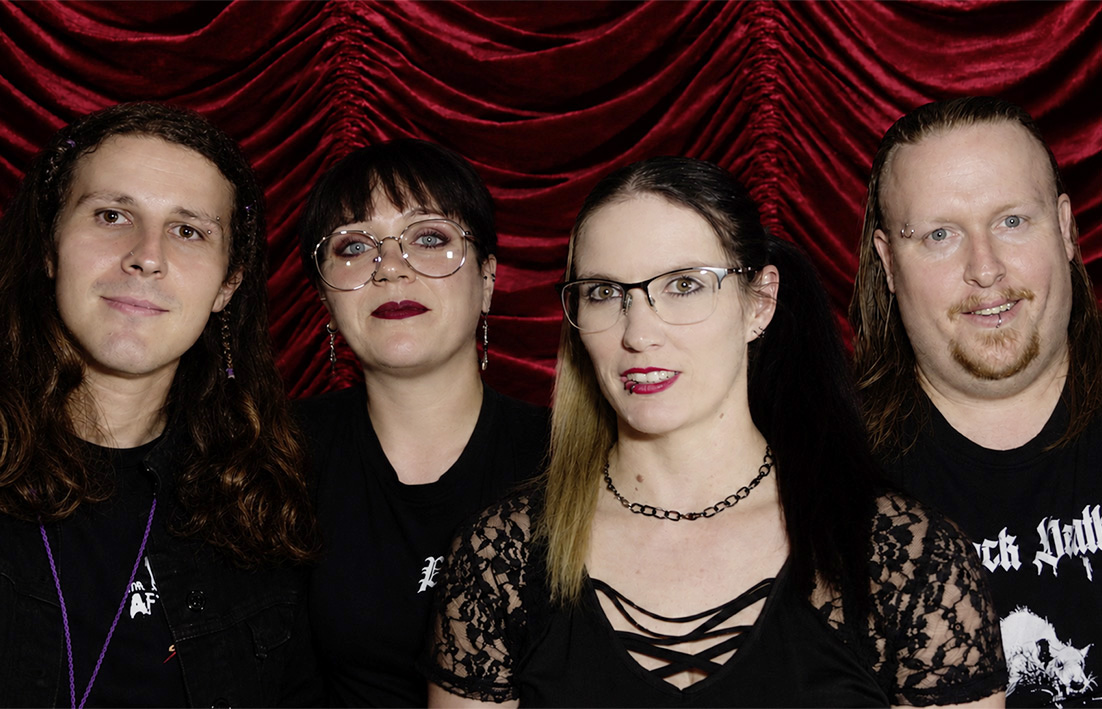 The Afterlife Party filmmakers Star Mounfield, Rebekah Hannah, Chantelle Kerr and Jaysinn Allan.
